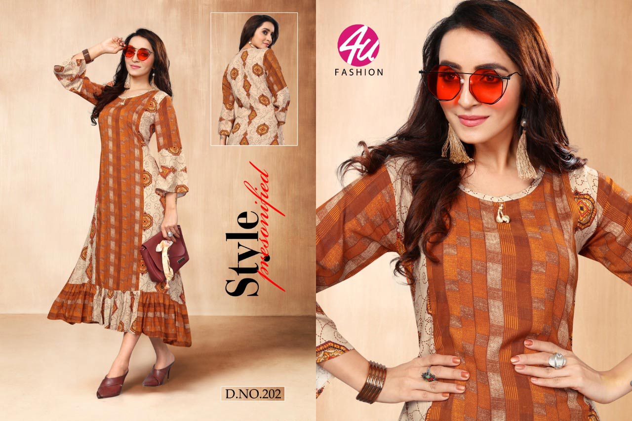 Glamour 4u Fashion Rayon Print Embroidery Kurti Catalog Glamour 4u Fashion Rayon Print Embroidery Kurti Catalog